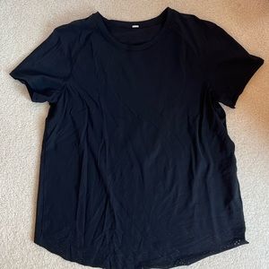 Lululemon quick pace short sleeve size 6 black